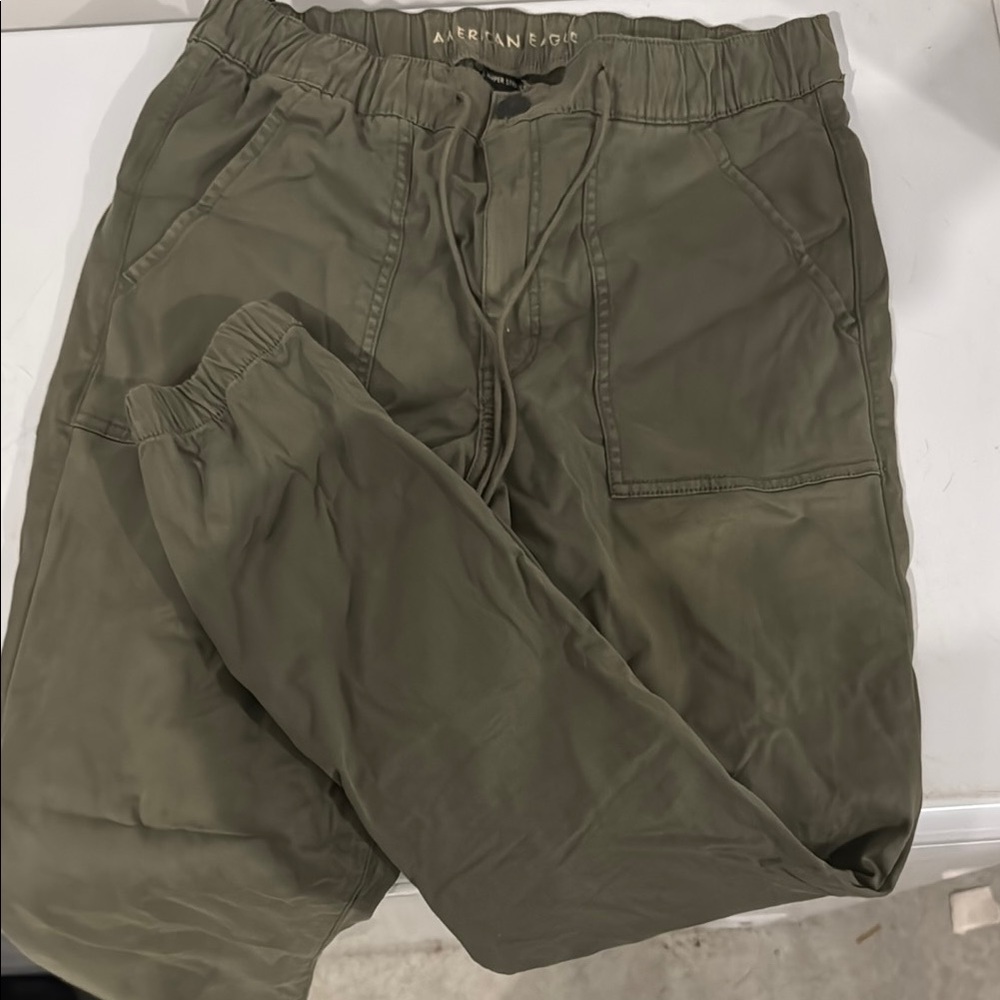 Olive Green Women Pants